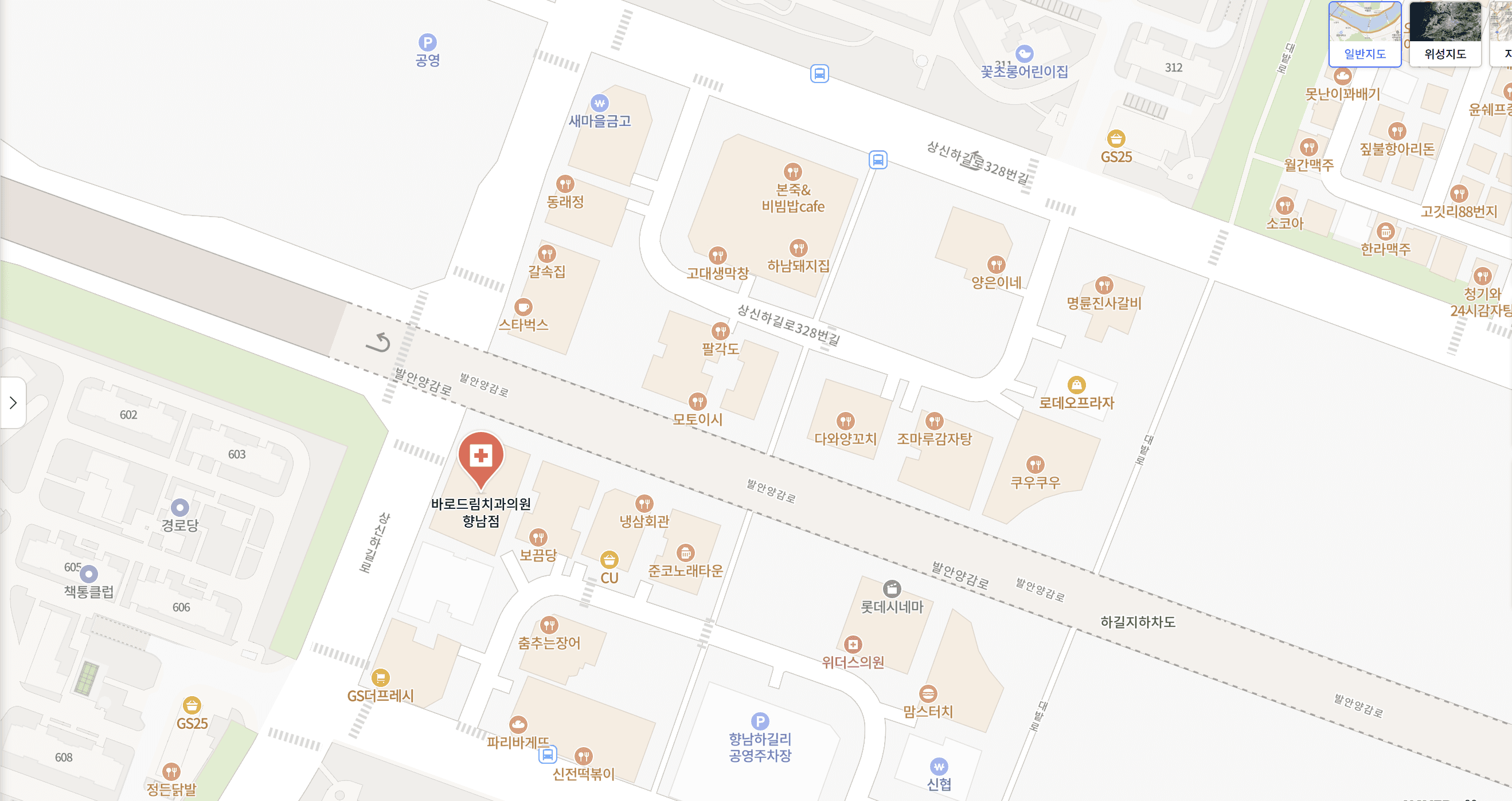 향남2지구 바로드림치과 오시는 길 약도